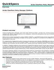 aruba clearpass datasheet|Iba pa.